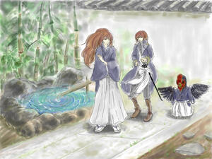 ナチュラルに描かれている軍鶏/ふらっぺさん＆相川ユミさん